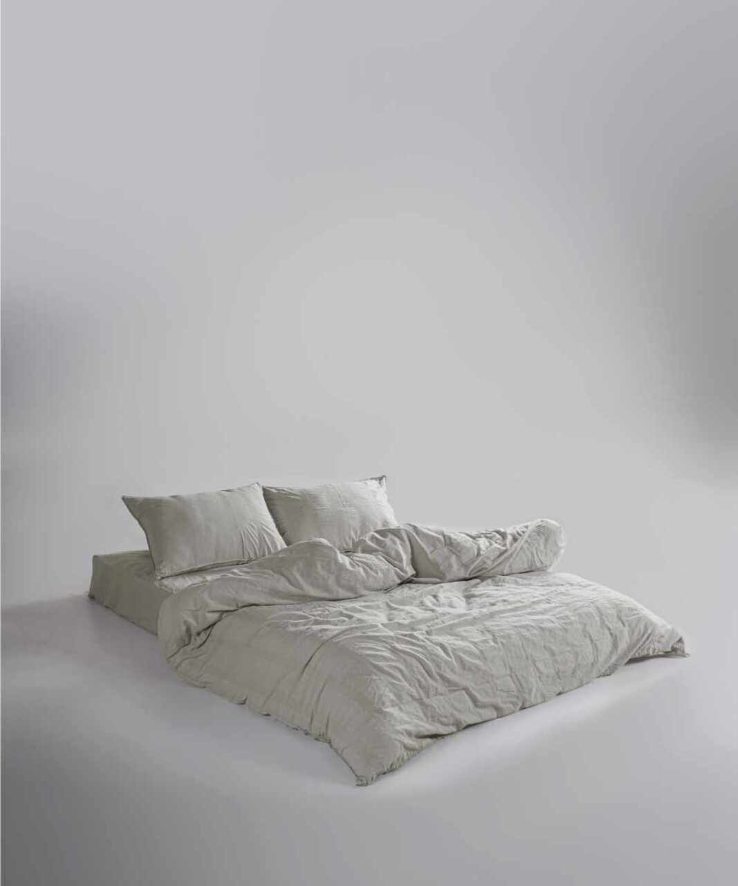 Lenjerie de pat dubla, L'essentiel Maison, Cassandra, Cremă naturală - imagine 5